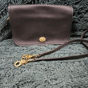 Vintage Coach Black Penny Pocket Purse Made In Costa Rica Style# 9755